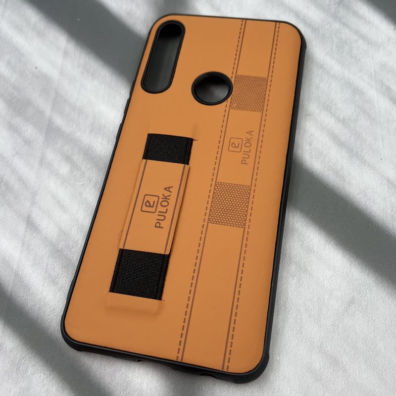قاب گوشی Honor 9X / Y9 Prime 2019 هوآوی فینگر بند ایربگ دار چرم Puloka چرم عسلی کد 39710 - Image 2