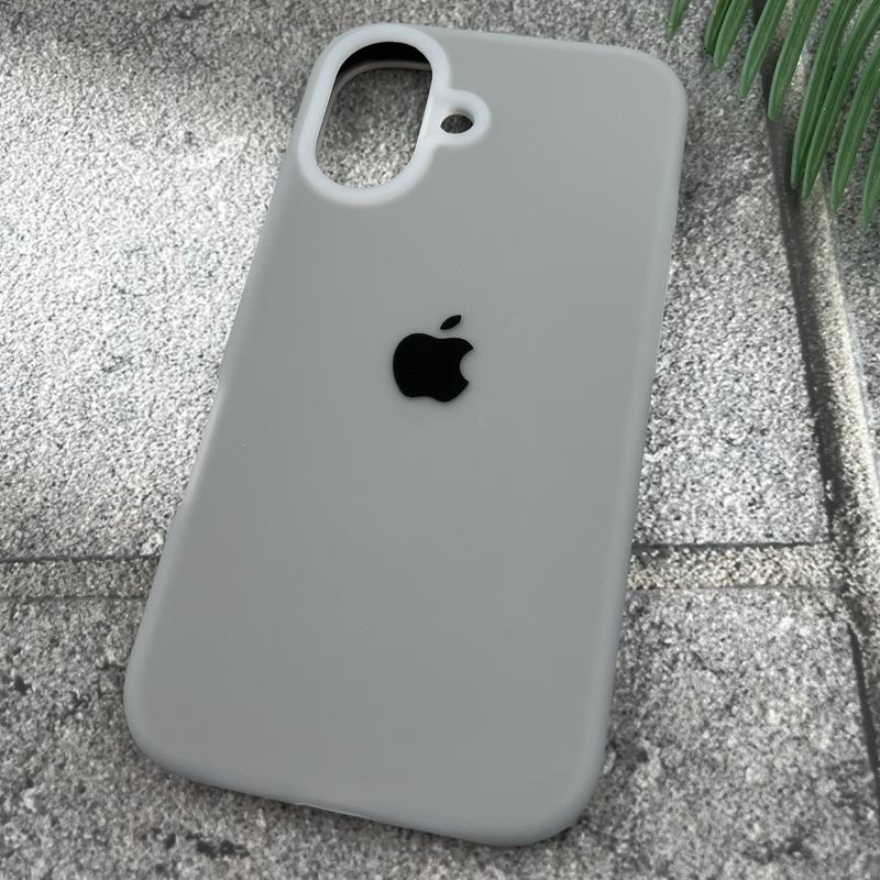 قاب گوشی iPhone 16 آیفون سیلیکونی پاک کنی GP Case اورجینال رنگ پاستلی داخل پارچه ای خاکستری کد 40364 - Image 2