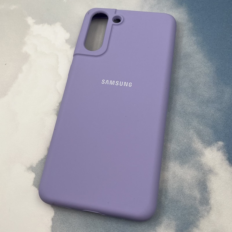 قاب گوشی Galaxy S21 Plus سامسونگ سیلیکونی پاک کنی اورجینال داخل پارچه ای رنگ یاسی کد 43310 - Image 2