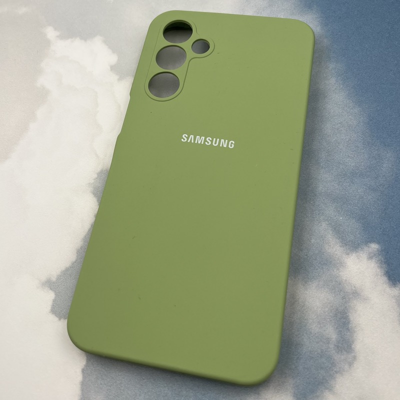 قاب گوشی Galaxy A16 سامسونگ سیلیکونی پاک کنی اورجینال داخل پارچه ای رنگ سبز روشن محافظ لنز دار کد 48543 - Image 2