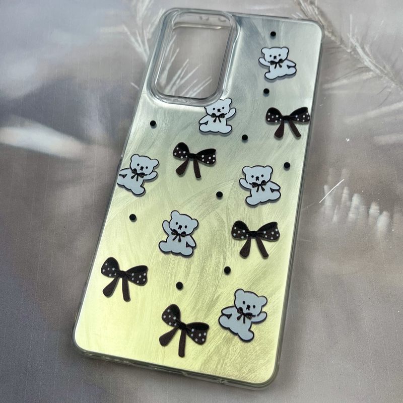 قاب گوشی Redmi Note 10 Pro 4G / Redmi Note 10 Pro Max شیائومی Brush Case دو رنگ لنز برجسته طرح تدی پاپیون کد 54244 - Image 2