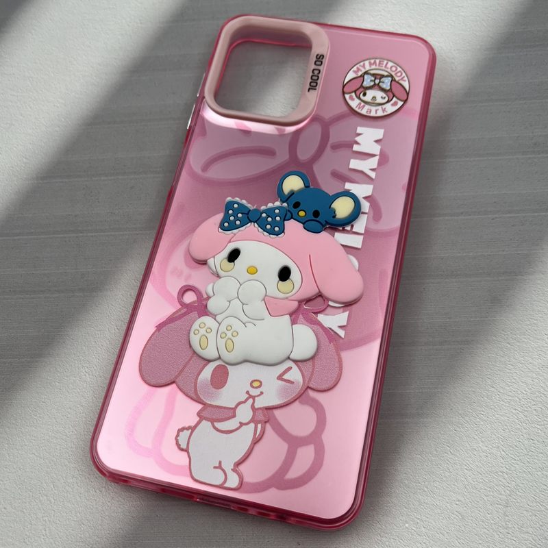 قاب گوشی Galaxy A12 / Galaxy M12 سامسونگ Cute Case عروسکی برجسته So Cool لنز برجسته طرح خرگوش صورتی کد 59088 - Image 2