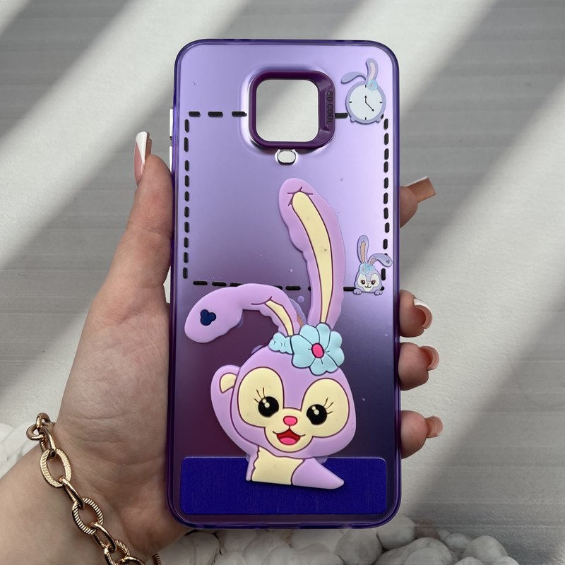 Cover DESSEN Per Redmi Note 9S / 9 Pro: Custodia Morbida TPU Con Anello Girevole 360° E Supporto Magnetico - Cielo Blu