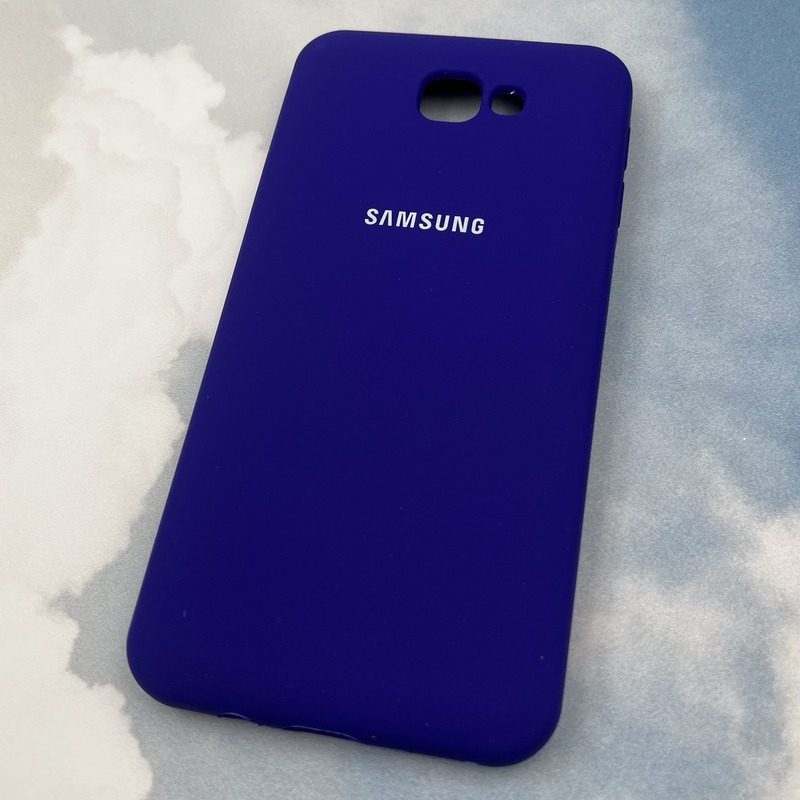 قاب گوشی Galaxy J5 Prime سامسونگ سیلیکونی پاک کنی اورجینال داخل پارچه ای رنگ ارغوانی محافظ لنز دار کد 62515 - Image 2