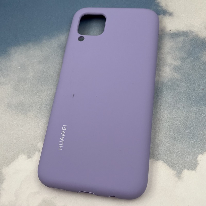 قاب گوشی Huawei Nova 7i هوآوی سیلیکونی پاک کنی اورجینال داخل پارچه ای رنگ یاسی کد 63116 - Image 2