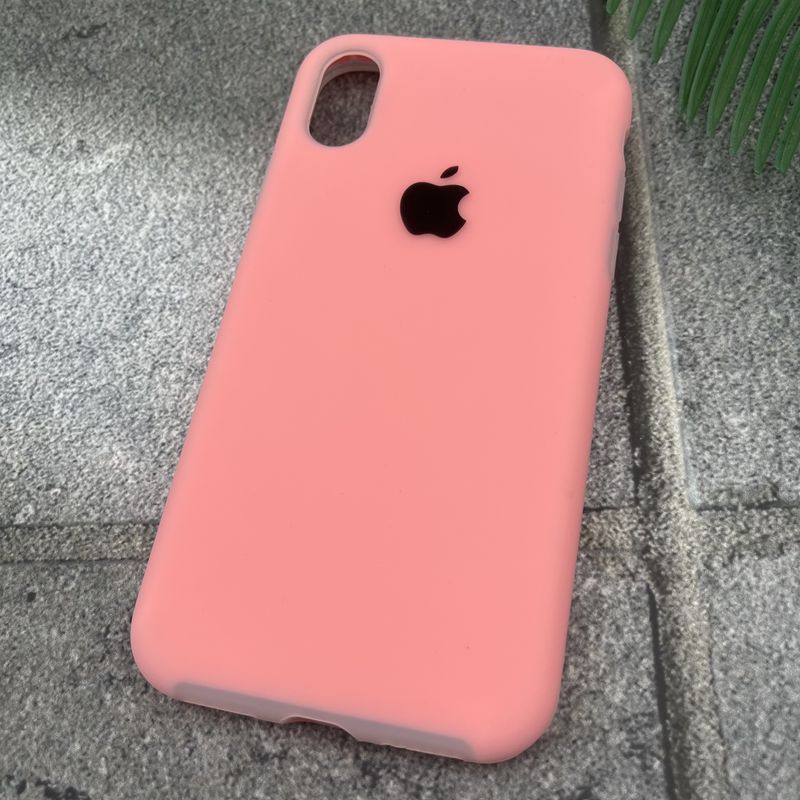 قاب گوشی iPhone X / iPhone XS آیفون سیلیکونی پاک کنی GP Case اورجینال رنگ پاستلی داخل پارچه ای گلبهی کد 66928 - Image 2