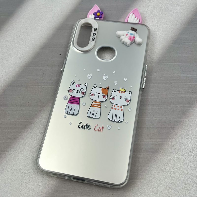 قاب گوشی Galaxy A10S سامسونگ So Cool عروسکی گوشدار برجسته گربه کد 68099 - Image 2