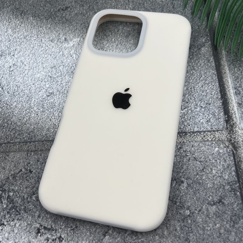 قاب گوشی iPhone 16 Pro Max آیفون سیلیکونی پاک کنی GP Case اورجینال رنگ پاستلی داخل پارچه ای کرم روشن کد 69373 - Image 2