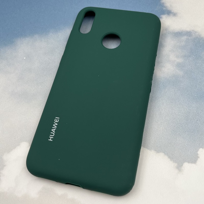 قاب گوشی Y7 2019 / Y7 Prime 2019 هوآوی سیلیکونی پاک کنی اورجینال داخل پارچه ای رنگ سبز تیره کد 74443 - Image 2