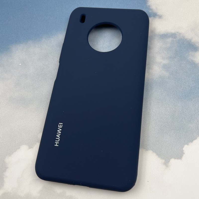 قاب گوشی Huawei Y9A هوآوی سیلیکونی پاک کنی اورجینال داخل پارچه ای رنگ سرمه ای کد 77592 - Image 2