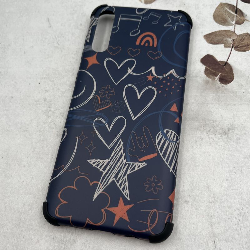 قاب گوشی Galaxy A70 / Galaxy A70S سامسونگ ایربگ دار ضد ضربه طرح فانتزی قلب و ستاره کد 80995 - Image 2