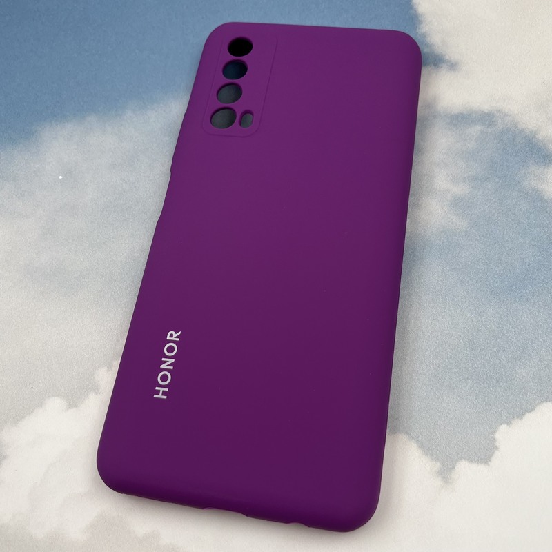 قاب گوشی Huawei Y7A هوآوی سیلیکونی پاک کنی اورجینال داخل پارچه ای رنگ بنفش محافظ لنز دار کد 83796 - Image 2