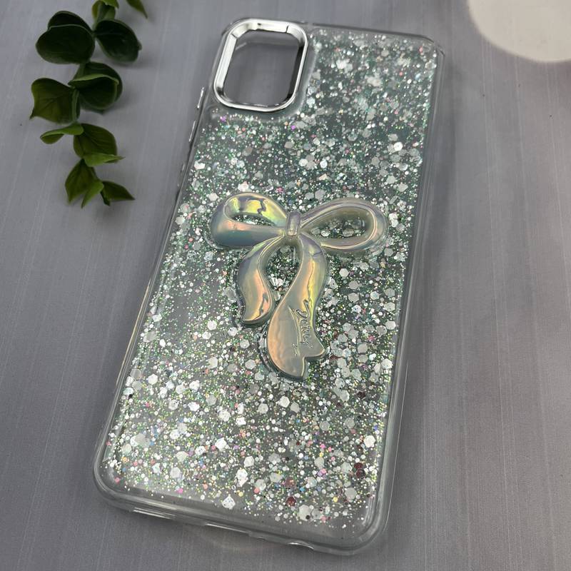 قاب گوشی Galaxy A05 سامسونگ Resin Case پاپیونی برجسته اکلیلی رزینی سبز لنز Silver کد 87359 - Image 2
