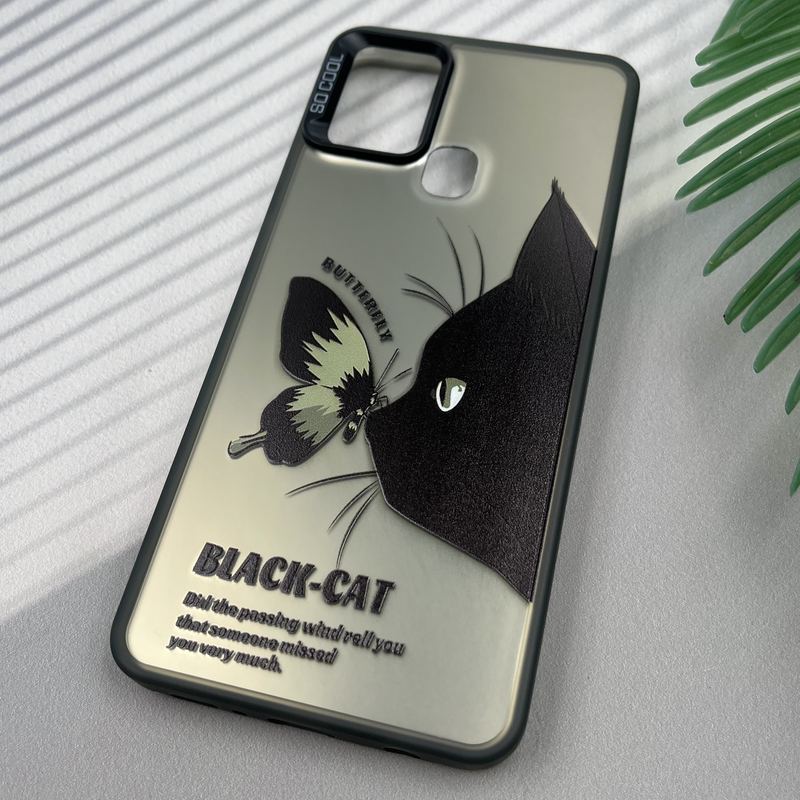 قاب گوشی Galaxy A21S سامسونگ SO COOL لنز برجسته Sport Case طرح گربه و پروانه کد 88705 - Image 2