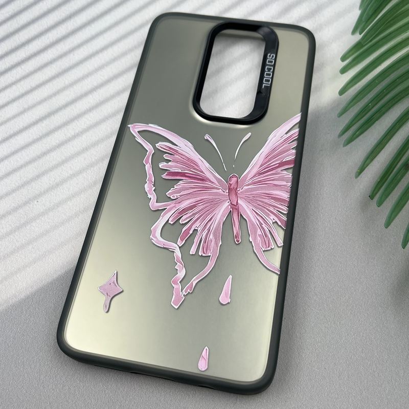 قاب گوشی Redmi Note 8 Pro شیائومی SO COOL لنز برجسته Sport Case طرح پروانه صورتی کد 89972 - Image 2