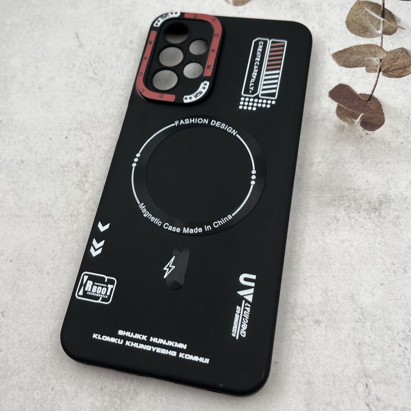 قاب گوشی Galaxy A23 سامسونگ سیلیکونی Fashion Design طرح Magsafe مگ سیف Sport مشکی کد 91853 - Image 2