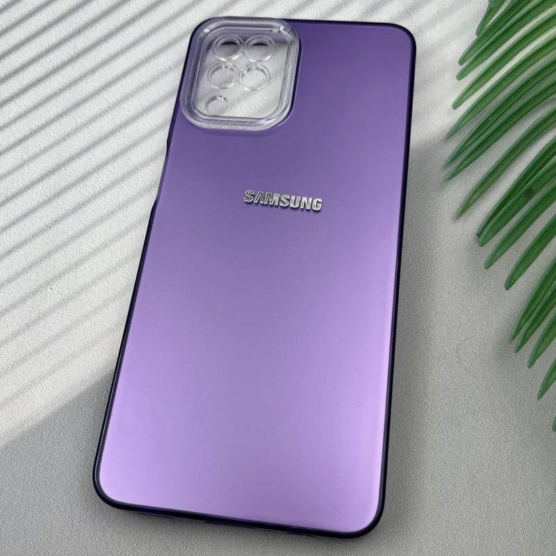 قاب گوشی Galaxy A12 / Galaxy M12 سامسونگ So Cool اورجینال لوگو برجسته Silver اسپرت محافظ لنز دار بنفش کد 11664 - Image 2