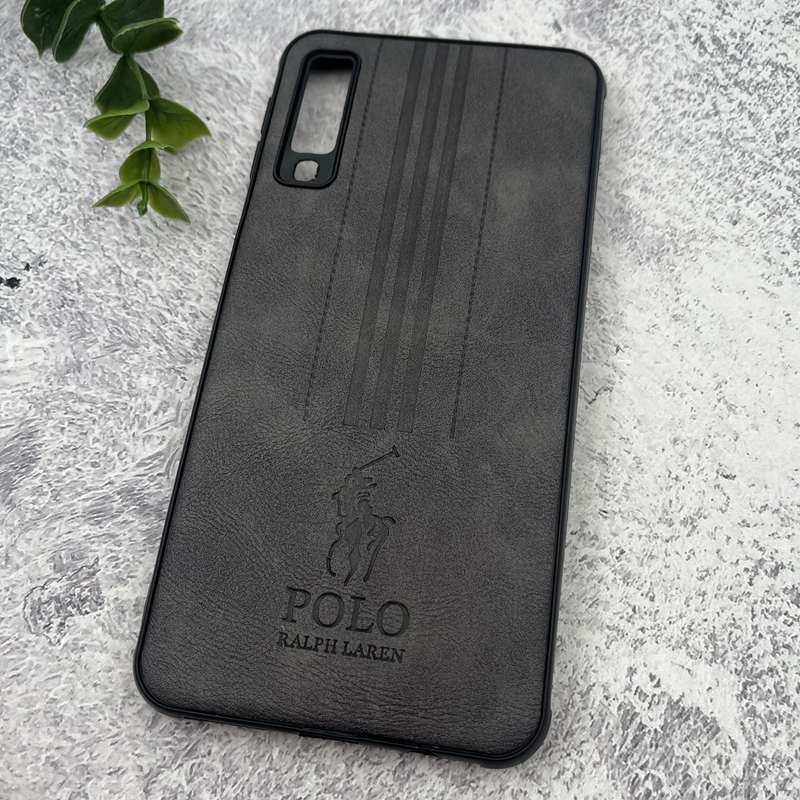 قاب گوشی (Galaxy A7 2018 (A750 سامسونگ چرمی Polo پولو ایربگ دار کلاسیک برجسته تیتانیوم کد 13485 - Image 2