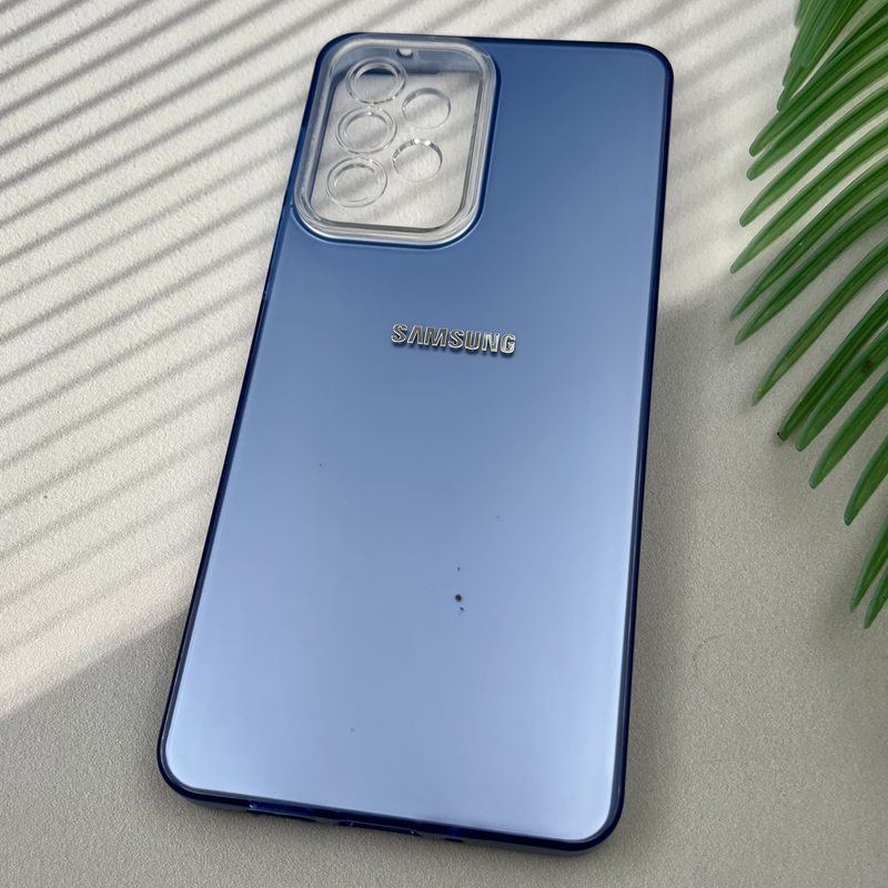 قاب گوشی Galaxy A73 سامسونگ So Cool اورجینال لوگو برجسته Silver اسپرت محافظ لنز دار آبی کد 13619 - Image 2