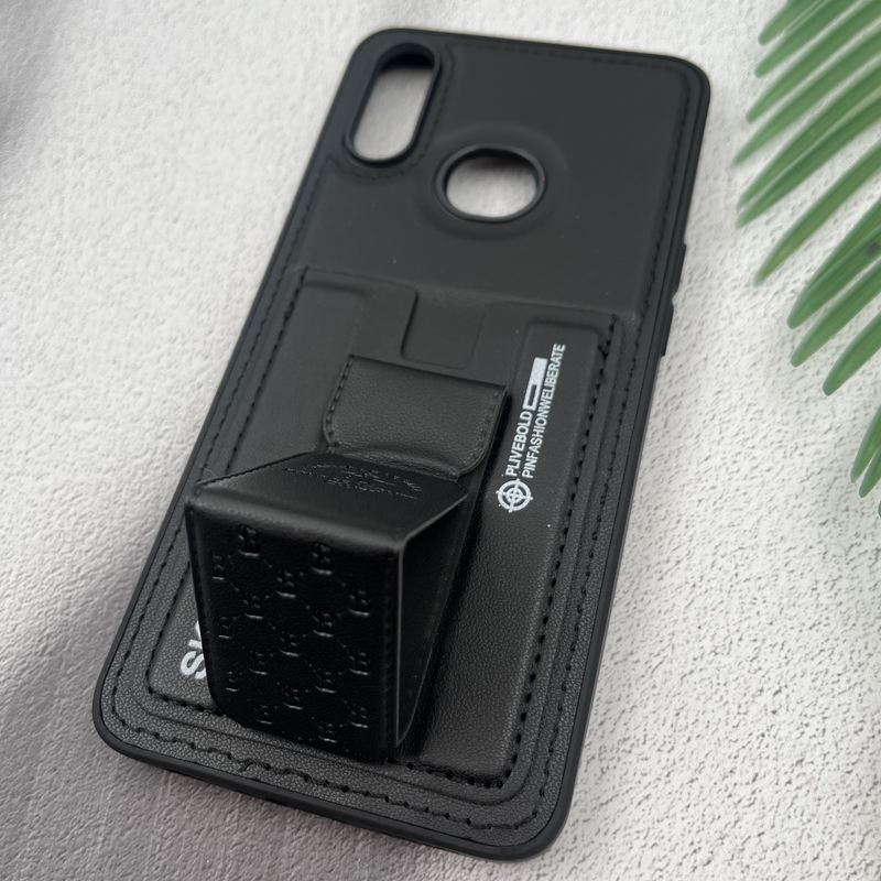 قاب گوشی Galaxy A10S سامسونگ جاکارتی استندشو SKINARMA چرم پولو دوخت دار مشکی کد 16299 - Image 2