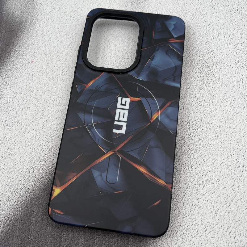 قاب گوشی Poco X7 Pro شیائومی Fashion Case دور سیلیکونی طرح مگ سیف UAG مشکی سرمه ای کد 16619 - Image 2