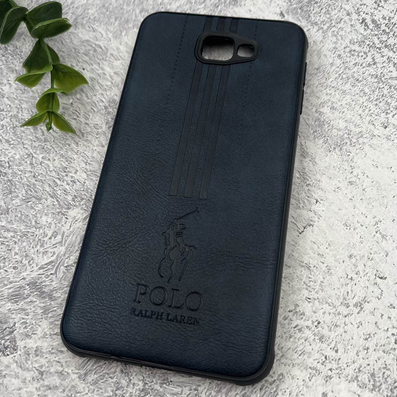 قاب گوشی Galaxy J5 Prime سامسونگ چرمی Polo پولو ایربگ دار کلاسیک برجسته سرمه ای محافظ لنز دار کد 17036 - Image 2