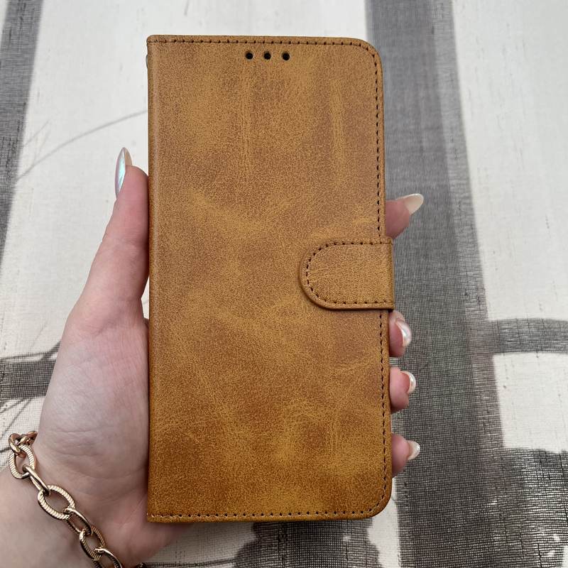 کیف گوشی Galaxy A51 سامسونگ چرم مگنتی جاکارتی بند آویز دار محافظ لنز دار عسلی کد 17840 - Image 3