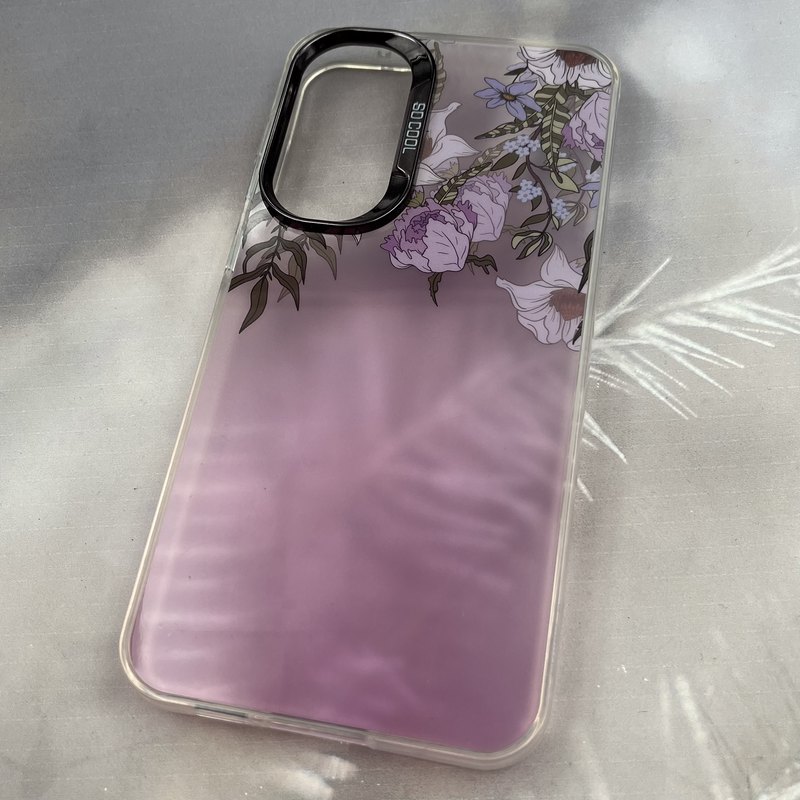 قاب گوشی Galaxy S23 FE سامسونگ So Cool لنز برجسته متال Flower طرح گل یاسی کد 21630 - Image 2