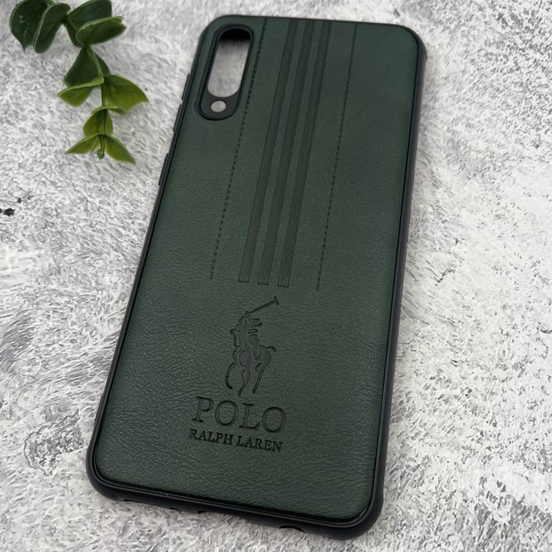 قاب گوشی Galaxy A30S / Galaxy A50S / Galaxy A50 سامسونگ چرمی Polo پولو ایربگ دار کلاسیک برجسته سبز کد 22261 - Image 2