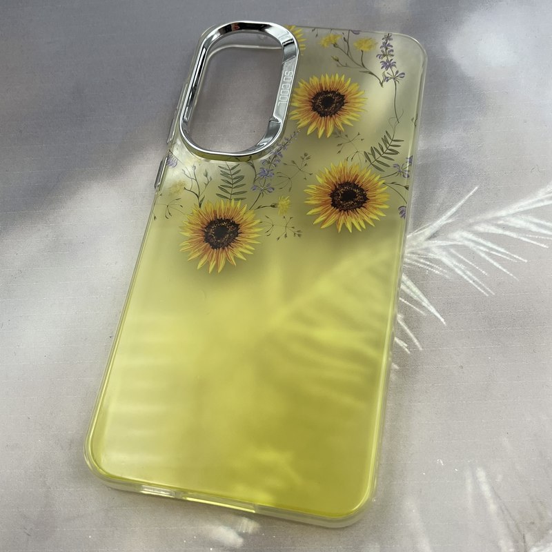 قاب گوشی Galaxy A55 سامسونگ So Cool لنز برجسته متال Flower طرح گل زرد کد 26593 - Image 2