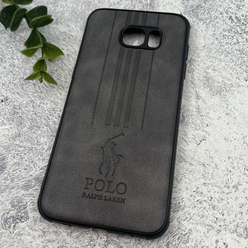 قاب گوشی Galaxy S7 Edge سامسونگ چرمی Polo پولو ایربگ دار کلاسیک برجسته تیتانیوم محافظ لنز دار کد 28291 - Image 2
