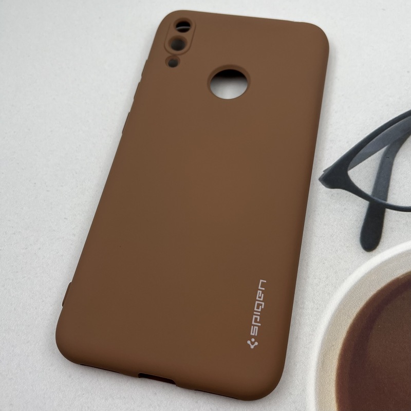 قاب گوشی Y7 2019 / Y7 Prime 2019 هوآوی سیلیکونی Spigen اورجینال داخل پارچه ای محافظ لنز دار صحرایی کد 30283 - Image 2