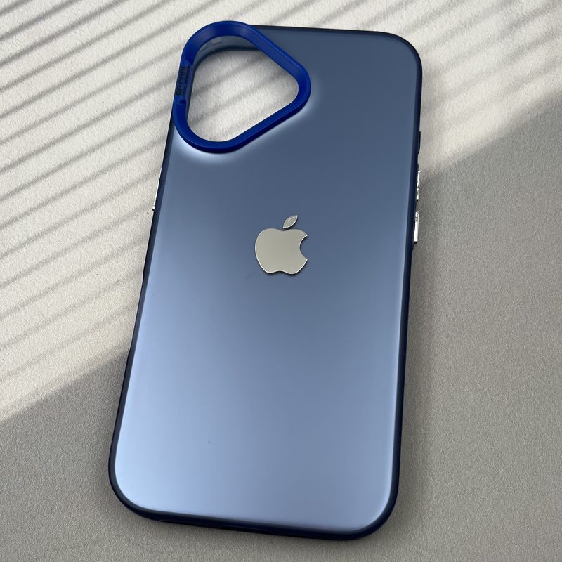 قاب گوشی iPhone 16 آیفون SO COOL اورجینال لوگو دار Silver لنز برجسته آبی کد 30335 - Image 2