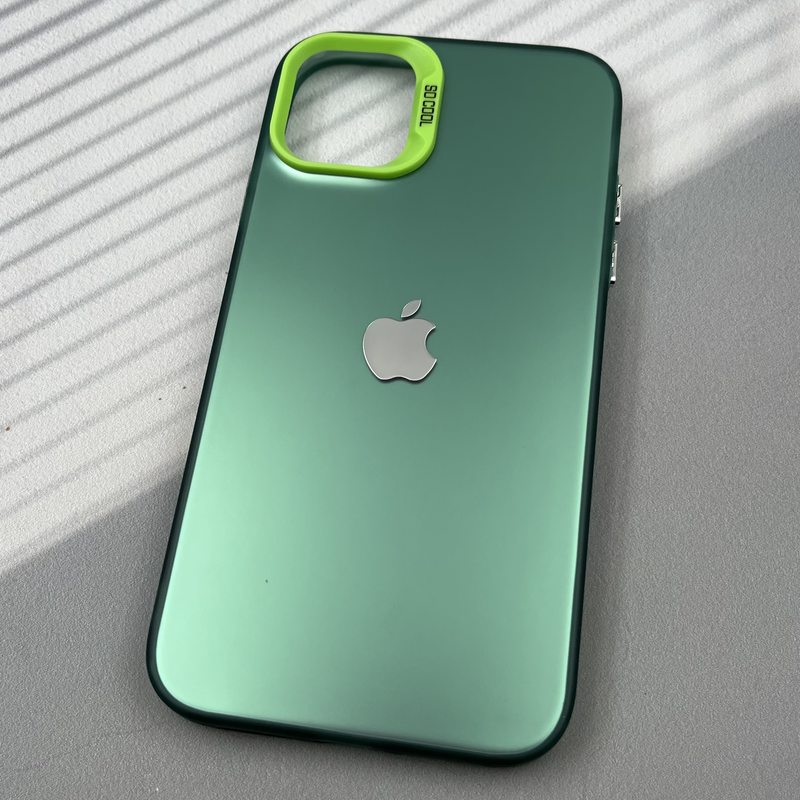 قاب گوشی iPhone 11 آیفون SO COOL اورجینال لوگو دار Silver لنز برجسته سبز کد 31402 - Image 2