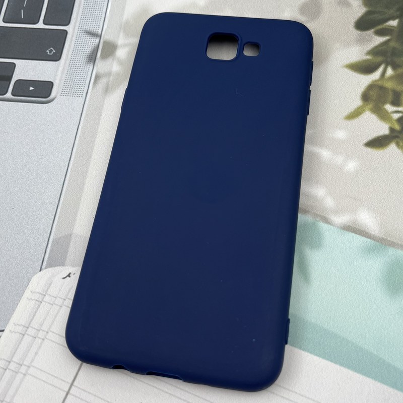 قاب گوشی Galaxy J5 Prime سامسونگ سیلیکونی TPU Case طرح ساده رنگی سرمه ای محافظ لنز دار کد 31845 - Image 2