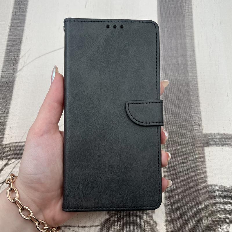 کیف گوشی Galaxy A36 / A56 سامسونگ چرم مگنتی جاکارتی محافظ لنز دار بند آویز دار مشکی کد 32412 - Image 3