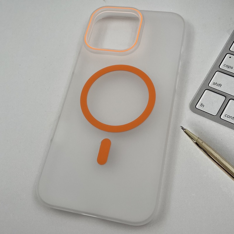 قاب گوشی iPhone 16 Pro Max آیفون اورجینال Creative Case Syndee مات مگ سیف Magsafe نارنجی کد 33440 - Image 2