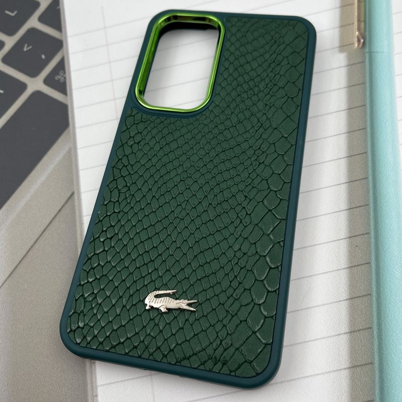 قاب گوشی Galaxy A35 سامسونگ Lacoste چرم کروکودیل برجسته لنز متال سبز کد 34639 - Image 2