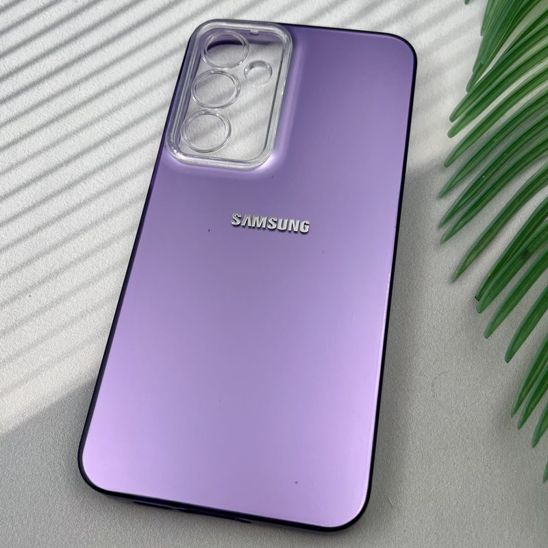 قاب گوشی Galaxy A55 سامسونگ So Cool اورجینال لوگو برجسته Silver اسپرت محافظ لنز دار بنفش کد 34843 - Image 2