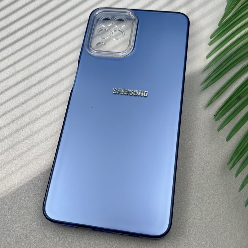 قاب گوشی Galaxy A12 / Galaxy M12 سامسونگ So Cool اورجینال لوگو برجسته Silver اسپرت محافظ لنز دار آبی کد 35276 - Image 2