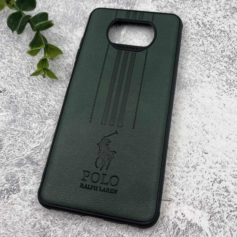 قاب گوشی Poco X3 / Poco X3 NFC / Poco X3 Pro شیائومی چرمی Polo پولو ایربگ دار کلاسیک برجسته سبز کد 39646 - Image 2