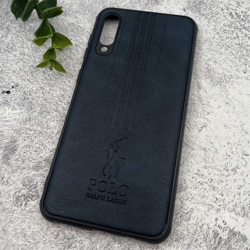 قاب گوشی Galaxy A30S / Galaxy A50S / Galaxy A50 سامسونگ چرمی Polo پولو ایربگ دار کلاسیک برجسته سرمه ای کد 39808 - Image 2