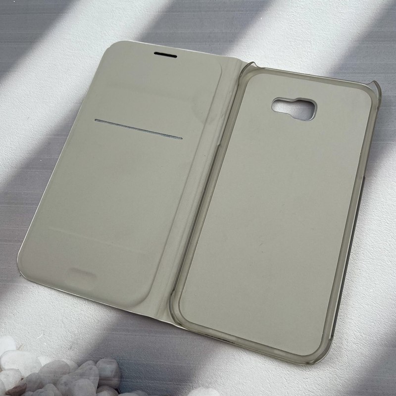 کیف گوشی (Galaxy A7 2017 (A720 سامسونگ چرمی کلاسیک جاکارتی لوگو دار سفید کد 43896 - Image 2