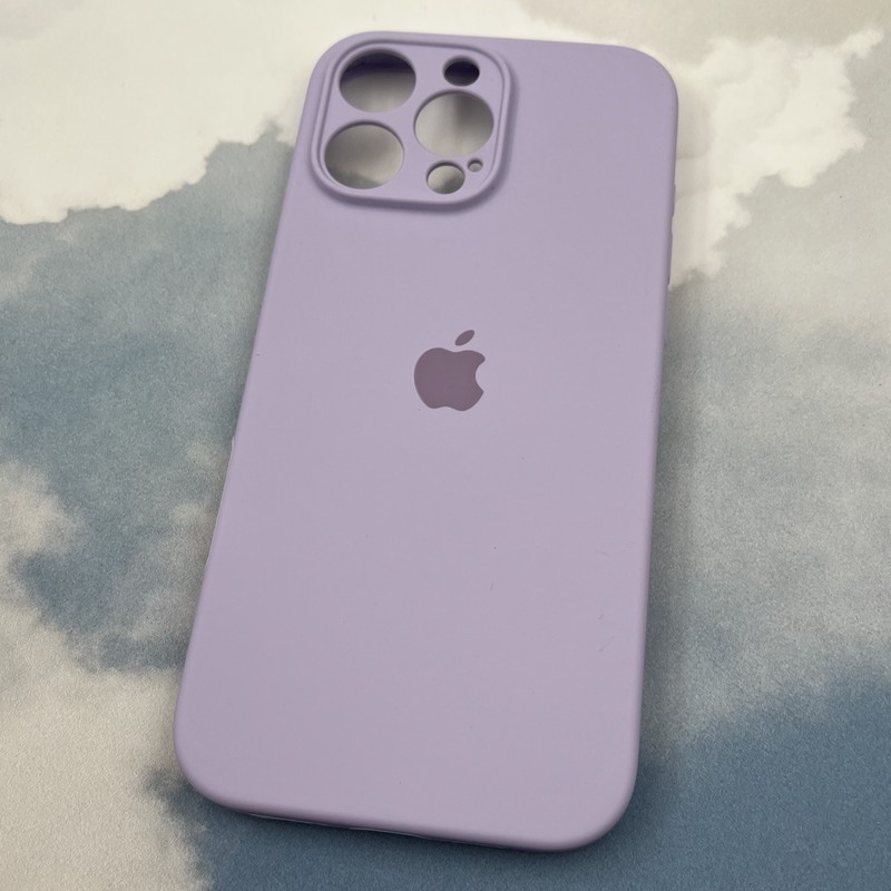 قاب گوشی iPhone 16 Pro Max آیفون سیلیکونی پاک کنی اورجینال داخل پارچه ای محافظ لنز دار رنگ یاسی روشن کد 44329 - Image 2