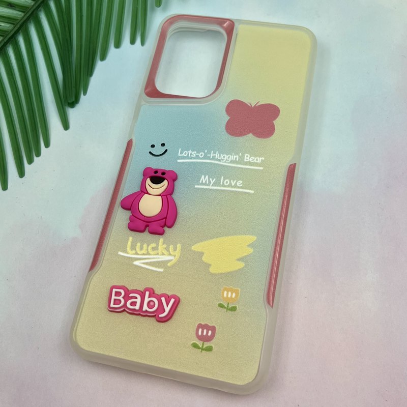 قاب گوشی Galaxy A22 4G / Galaxy M32 4G سامسونگ عروسکی پاستلی Newzone طرح Baby لنز برجسته کد 44701 - Image 2
