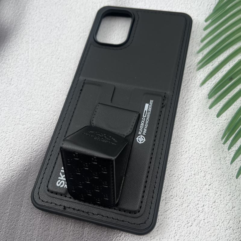 قاب گوشی Galaxy A06 سامسونگ جاکارتی استندشو SKINARMA چرم پولو دوخت دار مشکی کد 46089 - Image 2