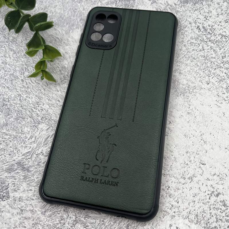 قاب گوشی Galaxy A31 سامسونگ چرمی Polo پولو ایربگ دار کلاسیک برجسته سبز محافظ لنز دار کد 47792 - Image 2