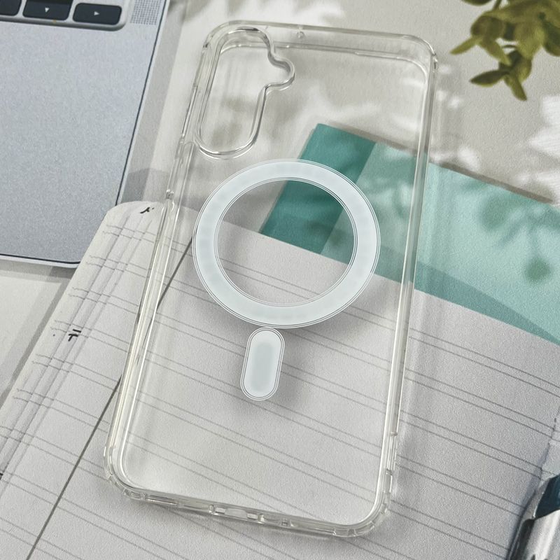 قاب گوشی Galaxy A16 سامسونگ Magsafe مگ سیف دار اورجینال Clear Case شفاف لاکچری شفاف کد 48253 - Image 2