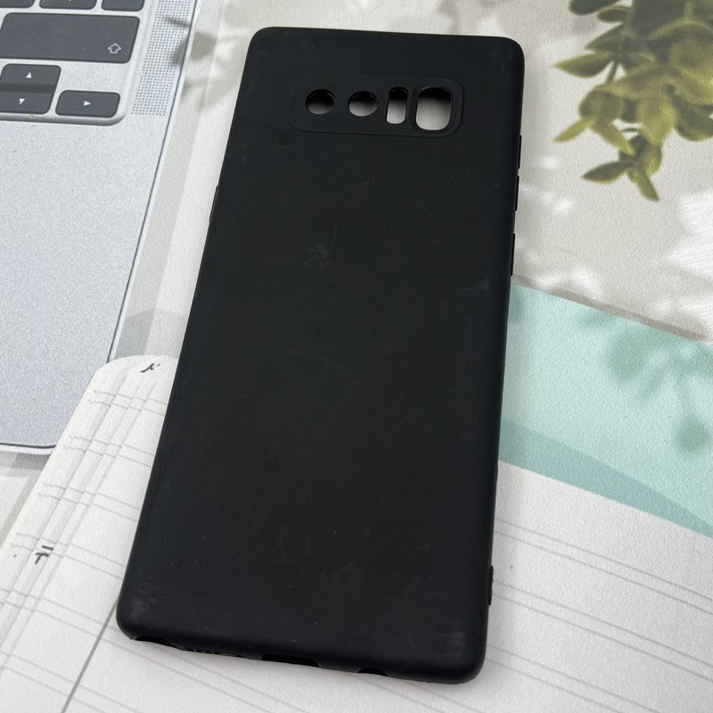 قاب گوشی Galaxy Note 8 سامسونگ سیلیکونی TPU Case طرح ساده رنگی مشکی محافظ لنز دار کد 49211 - Image 2