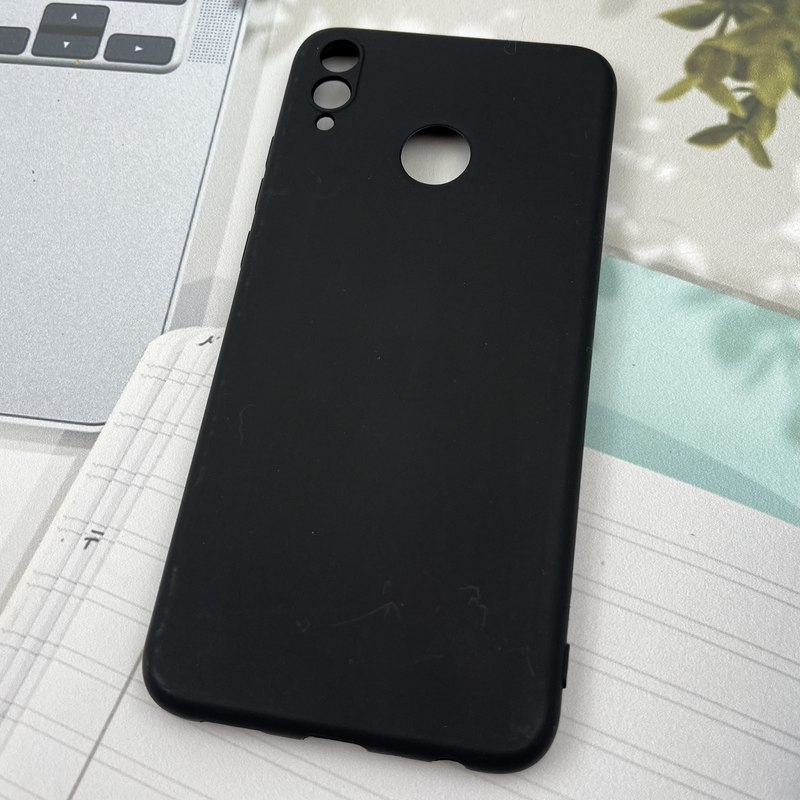 قاب گوشی Honor 8X آنر سیلیکونی TPU Case طرح ساده رنگی مشکی محافظ لنز دار کد 56515 - Image 2